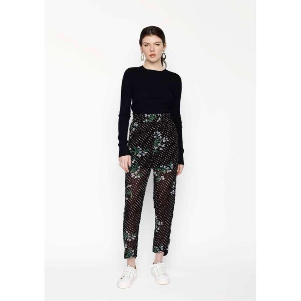 NWT GANNI floral pants sz 36